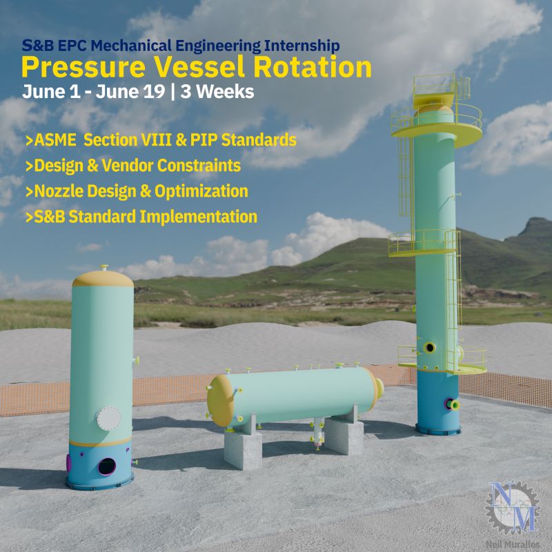 Pressure vessel internship graphic